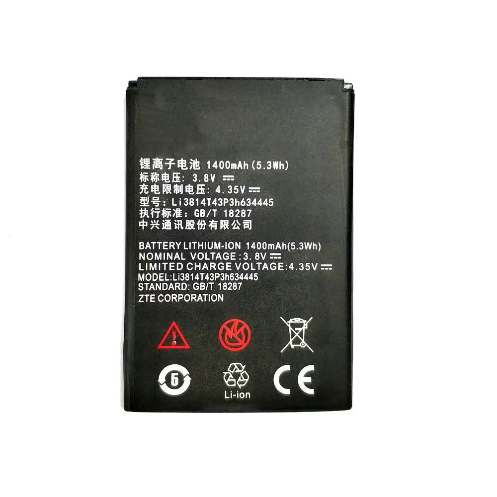 

2019 New Li3814T43P3h634445 1400mAh Battery For ZTE Blade A112 L110 Mobile Phone