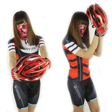 XINTOWN Для женщин pro Bike, комплекты футболок и шорт Джерси, красные Велоспорт короткие костюмы Ropa Ciclismo велосипед mtb верхней и нижней костюмы
