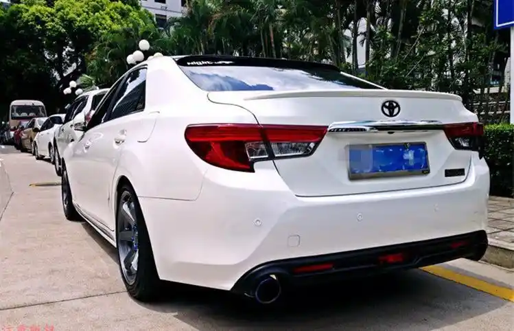 Грунтовка Неокрашенный ABS спортивный автомобиль задний бампер диффузор для TOYOTA Mark-X/REIZ 2013-2018 - изображение