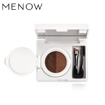 

MENOW New arrival Two Color Air Cushion Eyebrow Cream Waterproof Lasting Lock Color With Two Brush Whole sale drop ship L1704