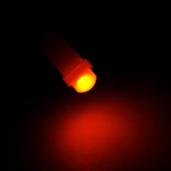 

10PC T5 Cob Led white LED lamps Car Door LED Light Reading Light Bulbs Signal light for auto colorful