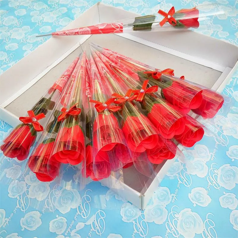 

1 pcs Floral Decor Soap Rose Balmy Sweet 5 Color Home Garden Artificial Rose Flower Decor Ornament Valentine'S Day Gifts