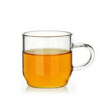 Толстые стеклянные прозрачные ручки цветок чашка молока завтрак чашки творческая чашка кофе один слой высокое сопротивление