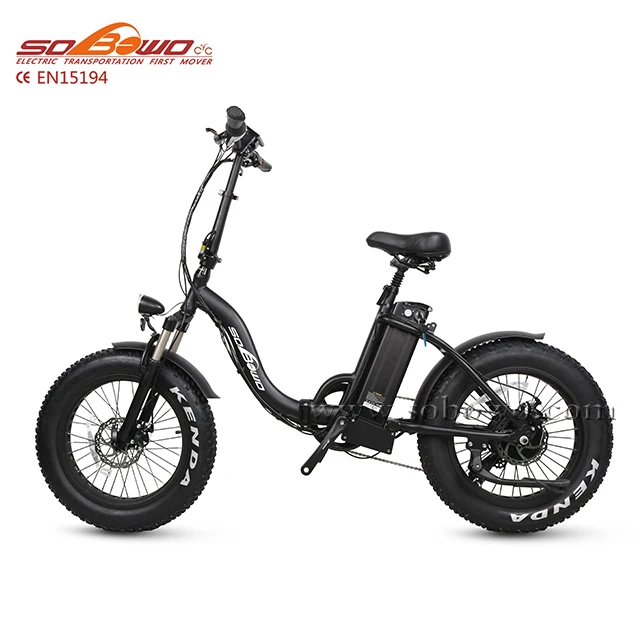 Складной электрический велосипед Sobowo SF2 20*4 0 дюйма из алюминиевого сплава