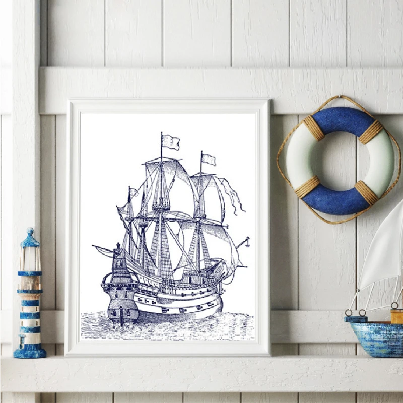 ocean Ship canvas print home wall decoration