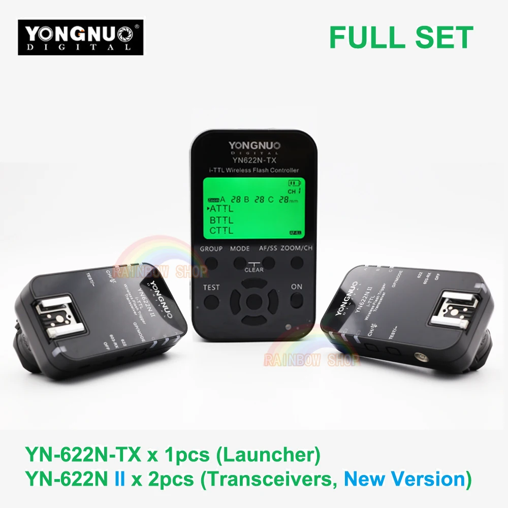 3in1 Yongnuo YN622N II YN622N TX i TTL Wireless Flash Trigger Transceiver for Nikon Camera Yongnuo