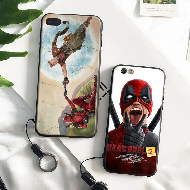 

Deadpool 2 Tpu Soft Silicone Phone Case Cover Shell For Apple IPhone 5 5s SE 6 6s 7 8 Plus X 10
