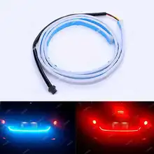 VANSSI 1 комплект очень яркий, гибкий задний фонарь Тормозная лампа стоп-сигнала все в одном автомобиль полосы декоративный фонарь светодиодный