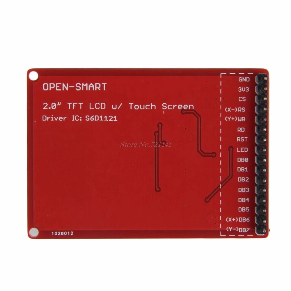 3,3 В TFT lcd 2," сенсорный экран коммутационная плата с сенсорной ручкой