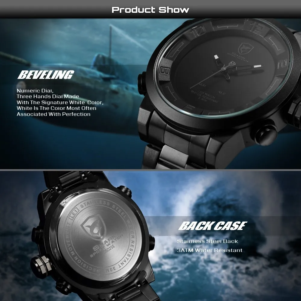 Multi-functional Analog Digital watch