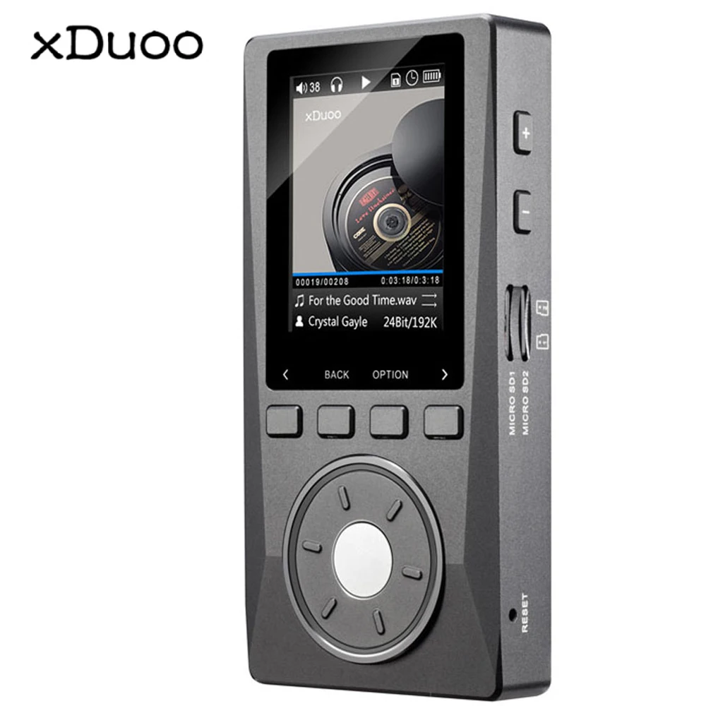 

XDUOO X10 2.0" Screen Hifi Lossless Music Mp3 Player 3.5MM Jack DAC DSD Player Support TF Up 256G 192KHz/24Bit AIFF APE FLAC