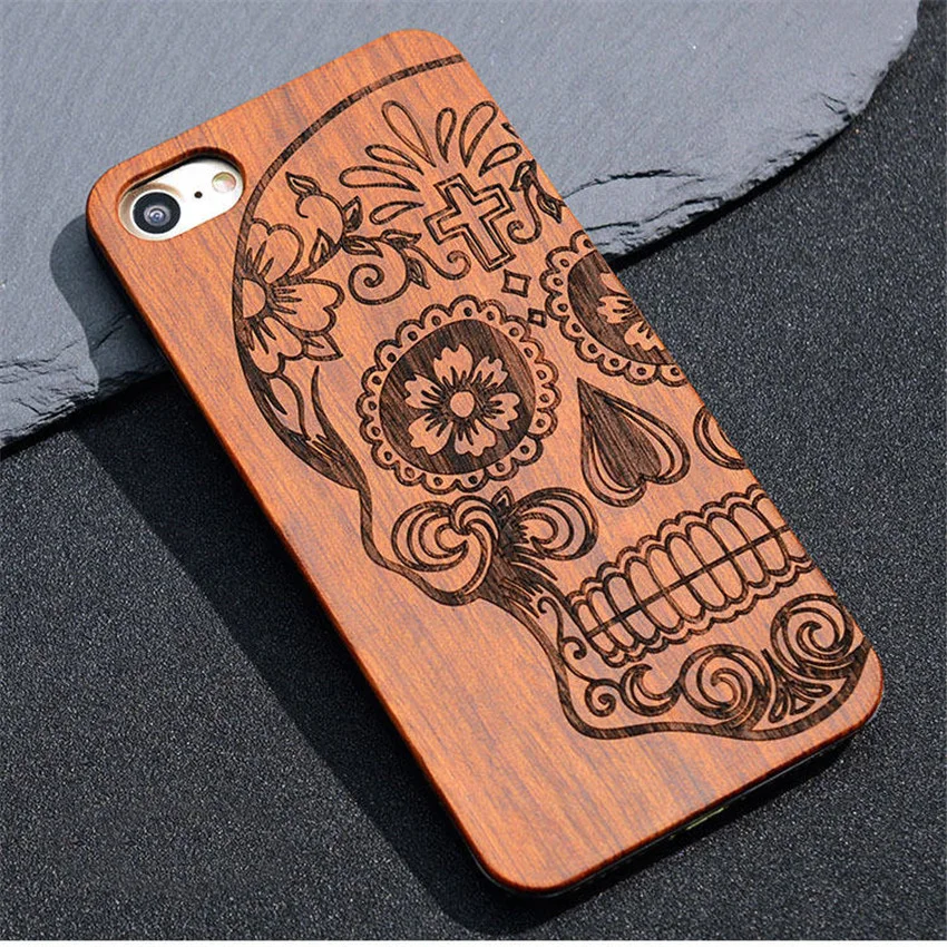 Экзотический Деревянный чехол для телефона с 3D рисунком iPhone 8 пластиковый