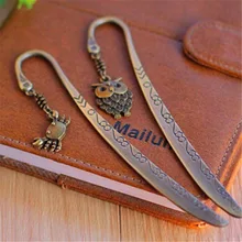 Ретро милые животные дизайн металлическая Закладка для книг школьников Винтаж Bookarks красивый подарок Офисные принадлежности детский подарок