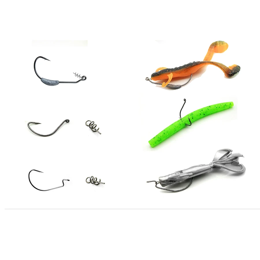 Soft Baits Lure Hook Pin, Spring Lock Pin Fishing