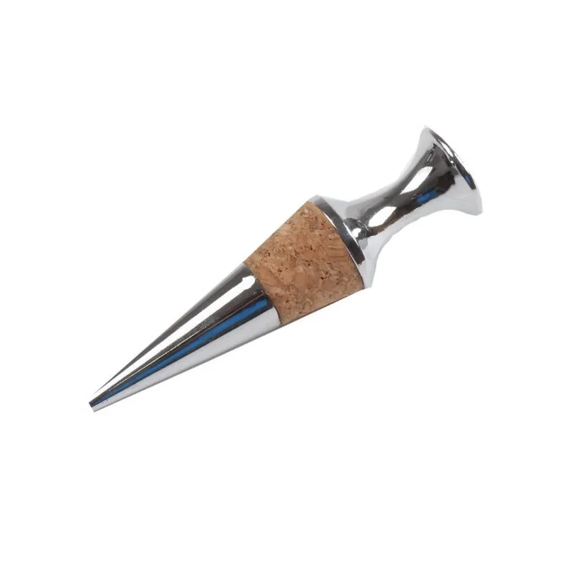 Wine Cork Metal Bottle Stopper Champagne Zinc Alloy With Wood Cork Wine Stoppers Home Red Wine