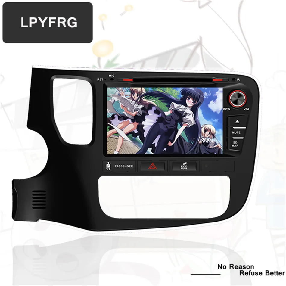 Clearance 1024*600 4G RAM Android 9.0 Car DVD GPS for Mitsubishi Outlander 2014 2015 2016 17 Autoradio with CD Radio DISC map multimedia 3