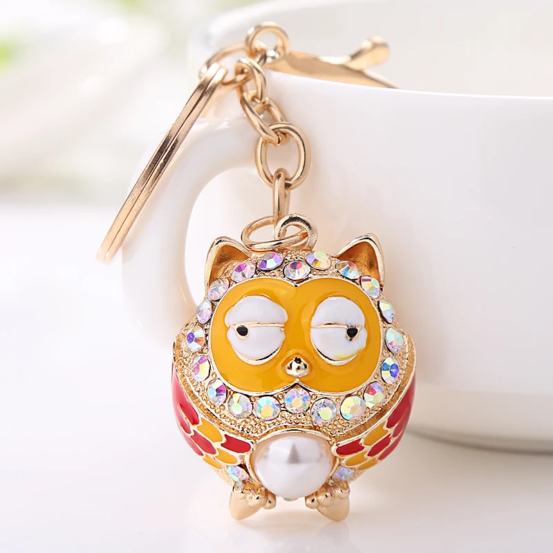 XDPQQ Jewelry Three-dimensional Hollow Metal Owl Keychain Wallet Car Pendant Men and Women Clothing Wild Jewelry Gifts - Image 6