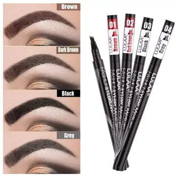 

4 Head Long-lasting Eyebrow Pencil Eye Makeup Enhancer Eyebrow Tattoo Pen Sketch Waterproof Eyebrow Pencil Sobrancelha Cejas