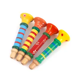 Стеклярус велосипедный рожок Гудок деревянные Труба обучающие игрушки для детей Дети обучения Образование творческий подарок для детей