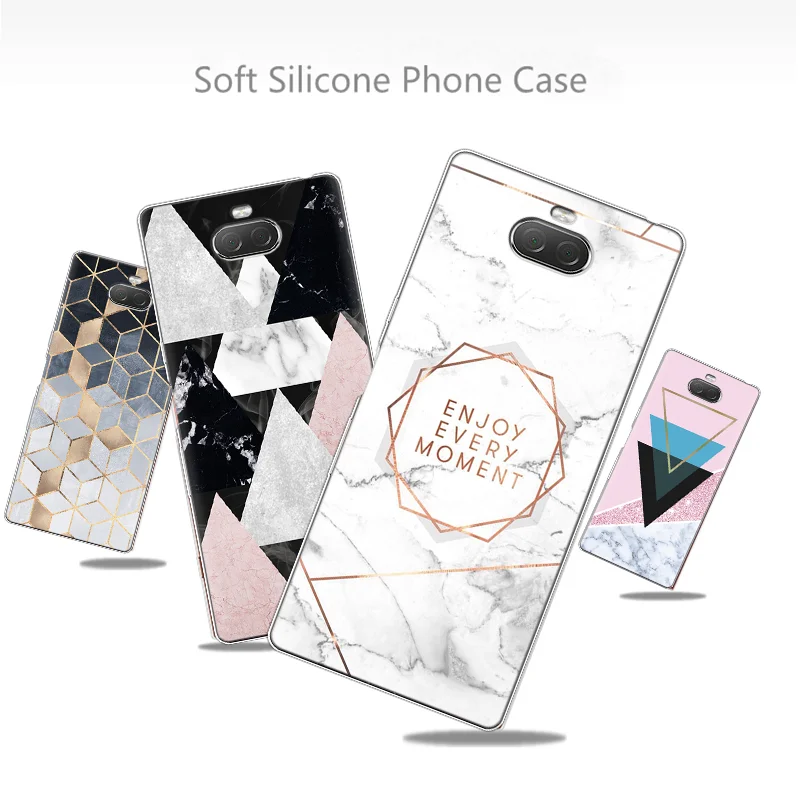 

Marble Phone Case For Coque Sony Xperia XZ1 XZ2 Z3 Z5 Compact L1 L2 X XA1 XA2 Ultra Plus Fundas For Sony Xperia XZ 10 TPU Cover