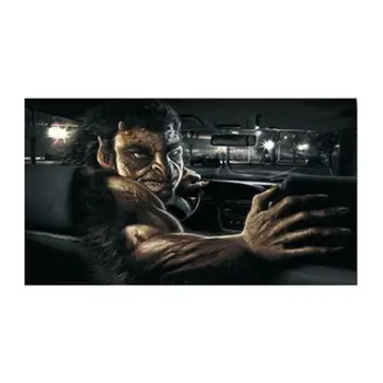 

1Pc 135x75cm Car Sticker Scary Decor Rear Stickers Reflective Horrible Prank Rear Windshield Stickers for SUV Limousine Car