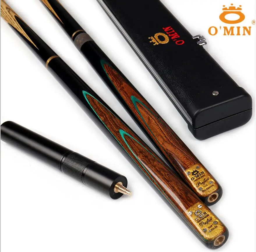 

O'Min PERFECT Model 3/4 Snooker Cues 9.8mm Tips with Snooker Cues Case (A/B/C) Set Professional Billiard Kit Stick China 2019