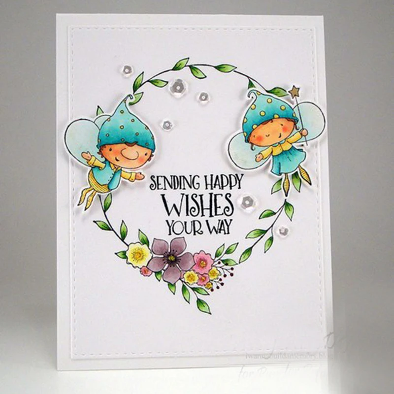 

JC Metal Cutting Dies and Rubber Stamps Stencil Celebrate Fairy Craft Cut Die Scrapbook Handmade Album Paper Card Make Decor Die