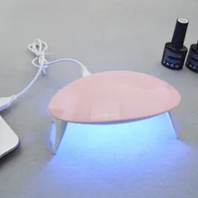 Мода портативный 6 Вт Сушилка для ногтей Светодиодная лампа USB кабель для праймера подарок для домашнего использования гель лак для ногтей сушилка(цвет случайный