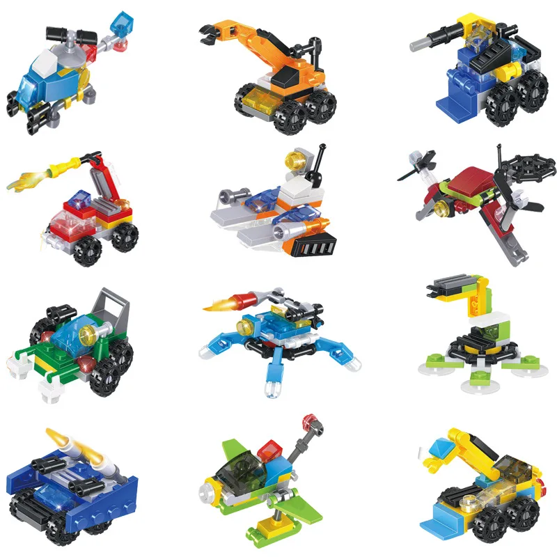 12 моделей, Детские сборные частицы, интерактивные вставки, строительные блоки, 3 формы, детские игрушки-головоломки