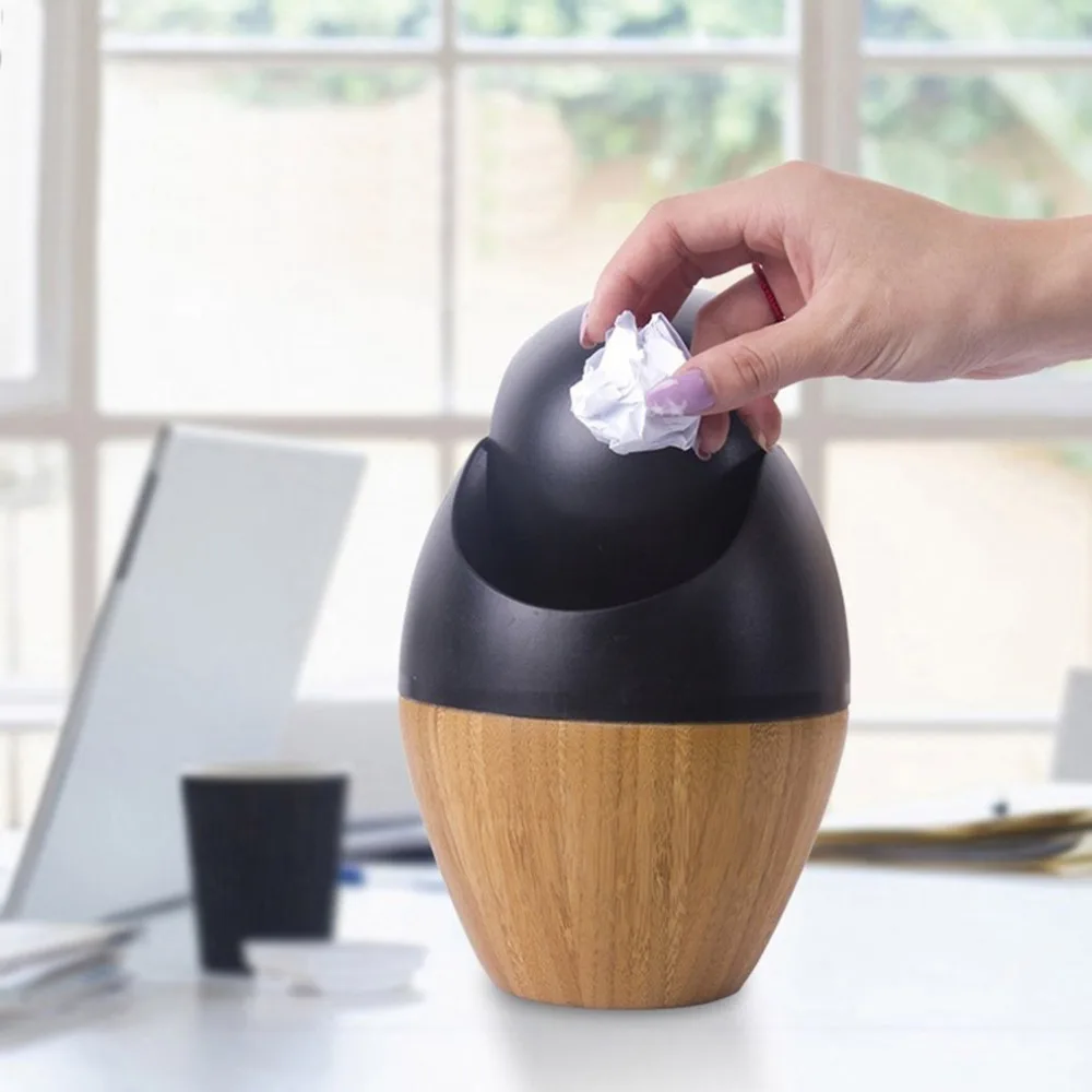 

Universal Mini Desk Top Trash Garbage Can Cute Waste Garbage Box Storage Can Household Accesssories