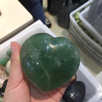 

Natural Green Fluorite Polished Carved Heart Spiritual Healing Products