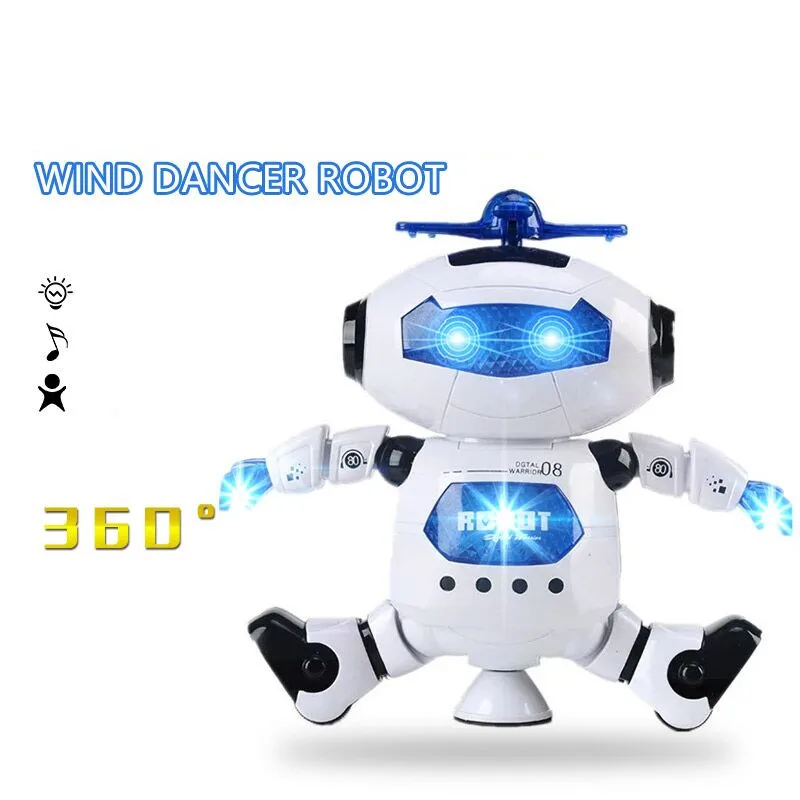 Hot Smart Electric Light Robot Dancing Space Walking Music Kids Toys Baby Gift 