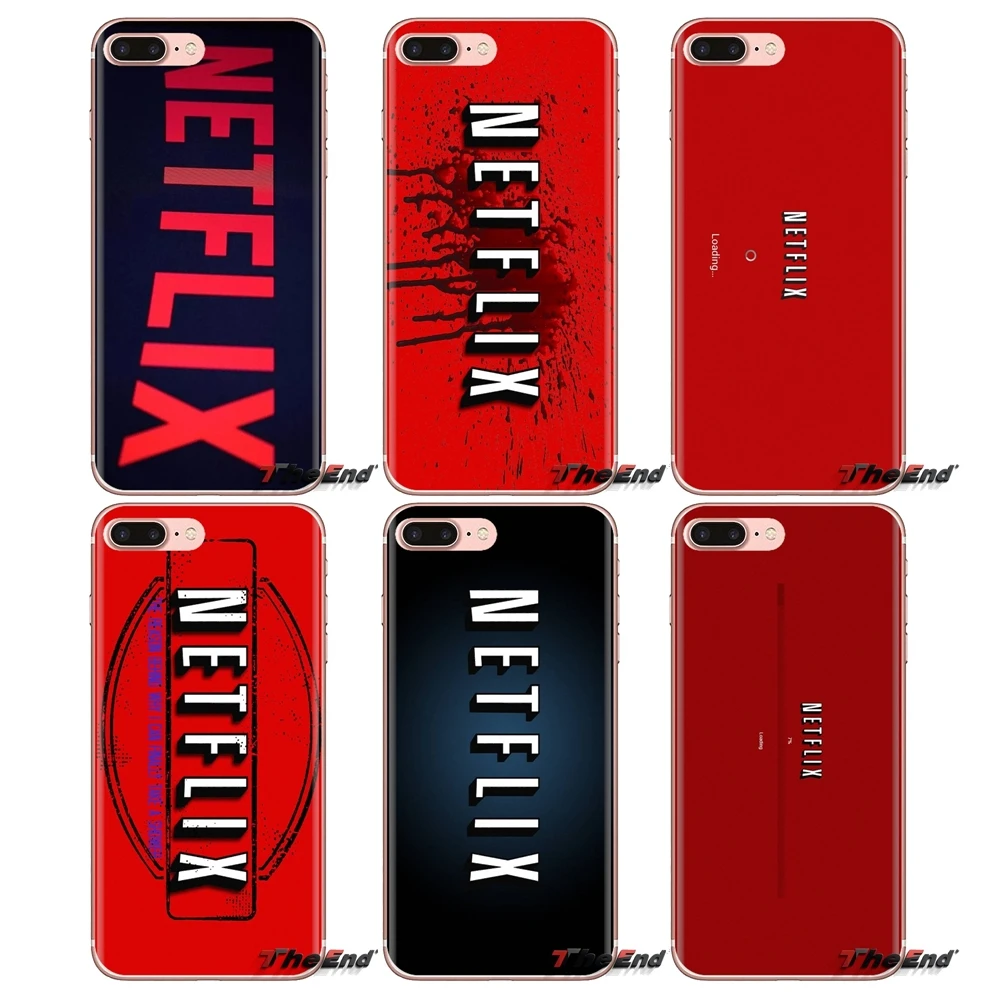Силиконовый чехол для часов Netflix movies TV Show Logo Sony Xperia Z Z1 Z2 Z3 Z5 compact M2 M4 M5 C4 E3 T3 XA Huawei Mate 7
