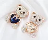 CINDY XIANG 3 Colors Choose Big Crystal Heart Bear Brooch Cute Animal Pins and Brooches for Women Dress Coat Badges Jewelry Hot ► Photo 3/6
