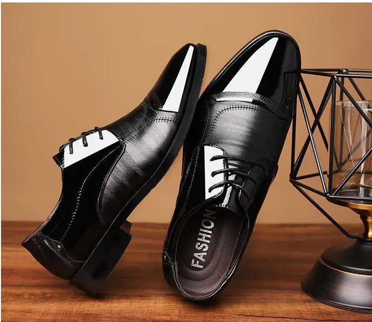 Модная деловая модельная обувь больших размеров, новинка 2019 года, Классические Кожаные мужские туфли-оксфорды, модная мужская модельная