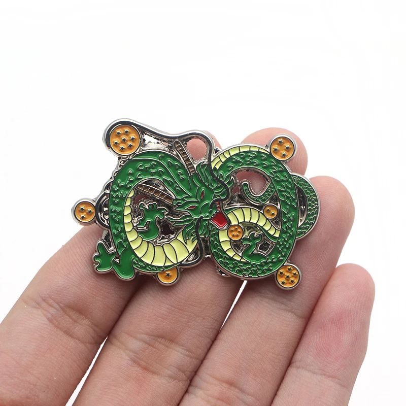 P2401 Dongmanli ювелирные изделия аниме Dragon Ball Shenron металлическая шляпа из эмали булавка броши Дракон сумка для значка детские подарки