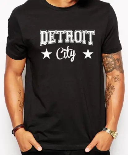 DETROIT CITY футболка SWAG хипстерская безрукавка Новые футболки Забавные топы унисекс