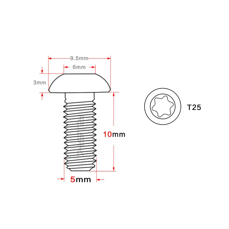 Риск 12 шт. M5x10mm дисковые тормоза болты ротора T25 Torx Титан TI МТБ bicylce бутылка держатель болтов, велосипедные бутылки для воды со клетка винт