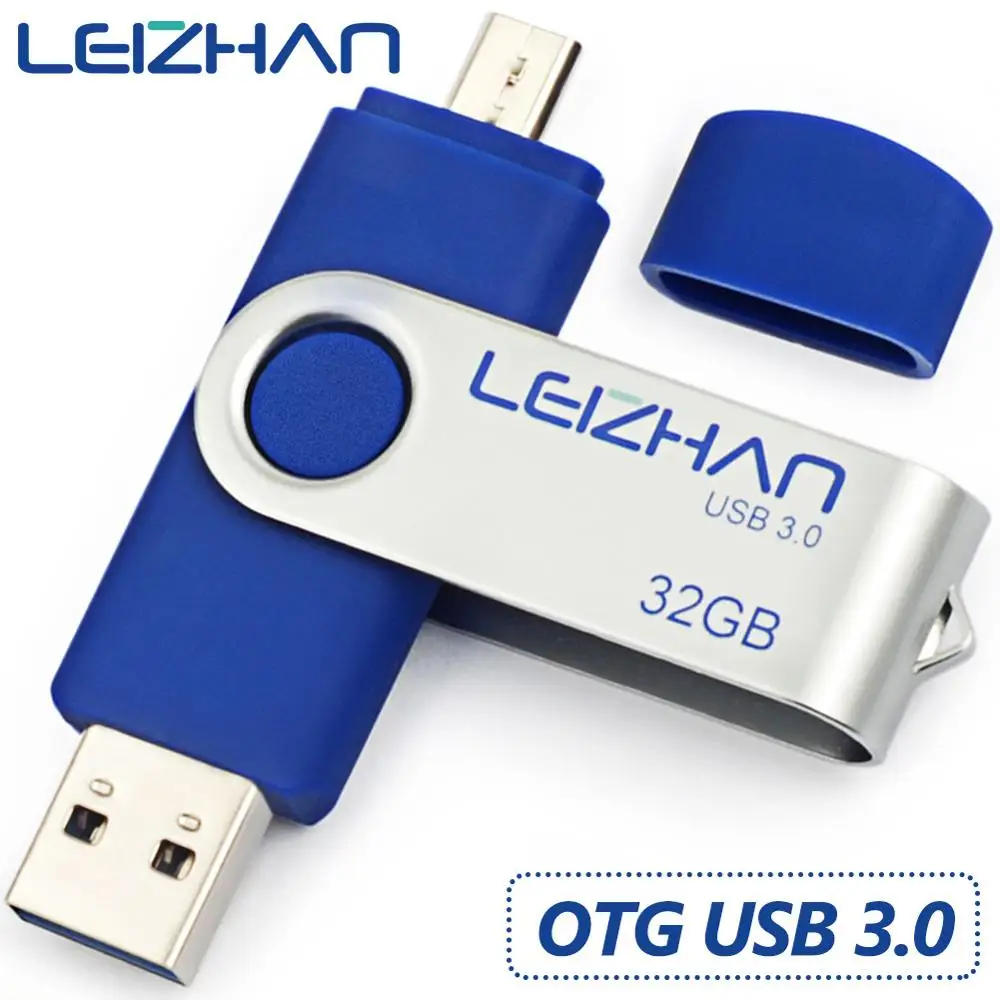 Флэш накопитель LEIZHAN OTG USB микро флешка usb 3 0 фотофлешка для Samsung S7 128 ГБ 64 32 16 8 карта