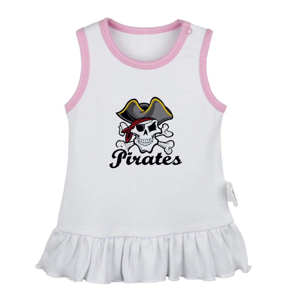 

Cartoon Pirates On Ship Clip Art Dog Mom Love Heart Newborn Baby Girls Dresses Toddler Sleeveless Dress Infant Cotton Clothes