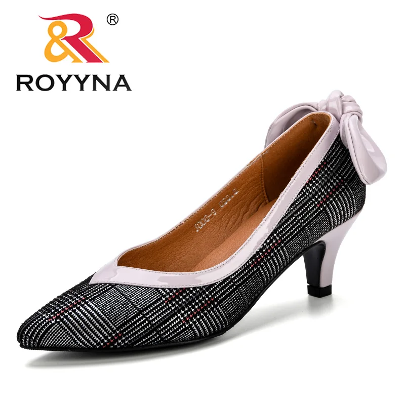 Туфли лодочки ROYYNA женские на высоком каблуке офисные туфли заостренный носок