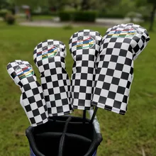 WGC Golf полный набор головные уборы драйвер проход древесина Гибридный PU кожаный чехлы для клюшек для гольфа для мужчин и женщин