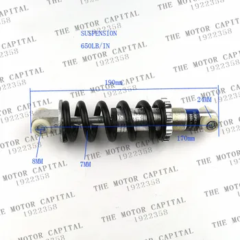 

170MM 650LBS Shock Absorber Rear Suspension For Bicycle E-Bike Motorcycle ATV Scooter Dirt Pit Electric Bike