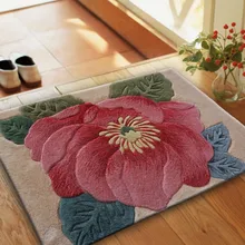 Шерстяные ковры с цветами для коридора, гостиной, спальни, большого размера, классические Входные Коврики, декоративные напольные ковры, Цветочные ковры