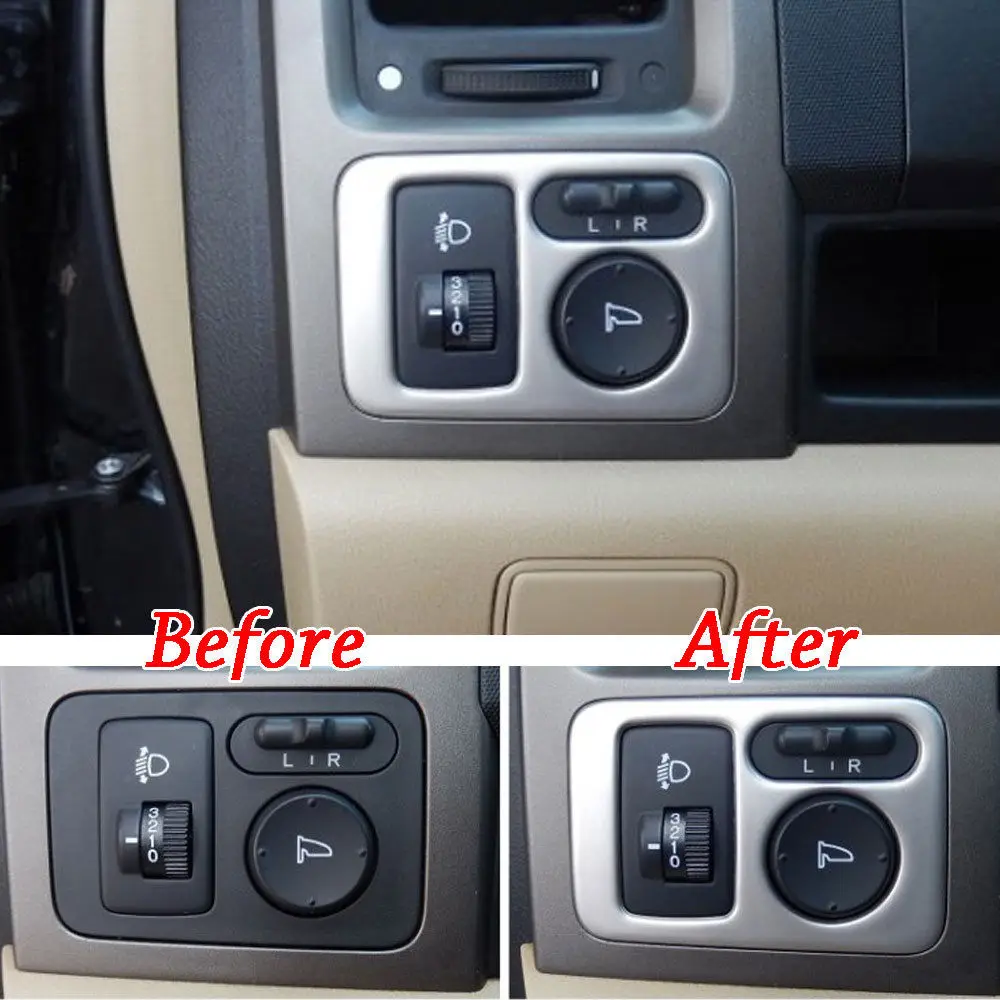 Для Хонда сrv CR-V 2007 2008 2009 2010 2011 1 шт. Автомобильные светодиодные лампы фар кнопка включения обложки внутренняя отделка декоративные аксессуары