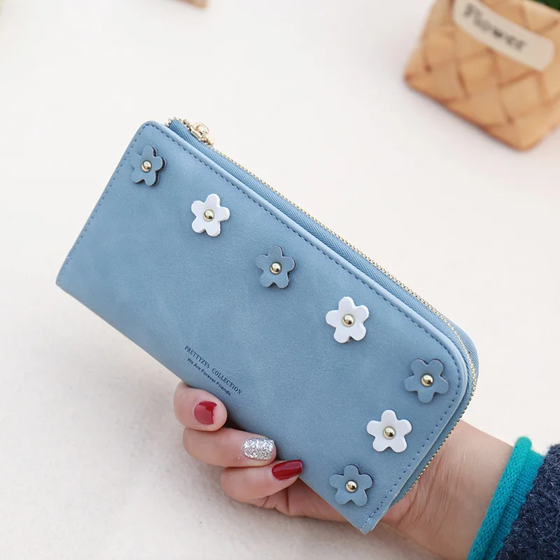 

2018 New Arrival Wallet Women Appliques Women Wallets High Capacity Wallet Girl Wallets&purses Long Purse Money Clips Money Clip