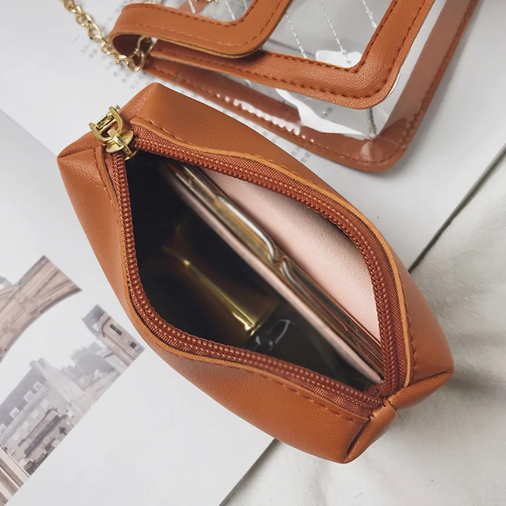 Luxury handbags women bags designer small Crossbody bags for women Casual Solid Color Transparent Handbag Wild Diagonal Package