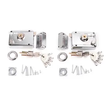 

Exterior Door Lock Kit Security Anti-theft Locks With Multiple Insurance