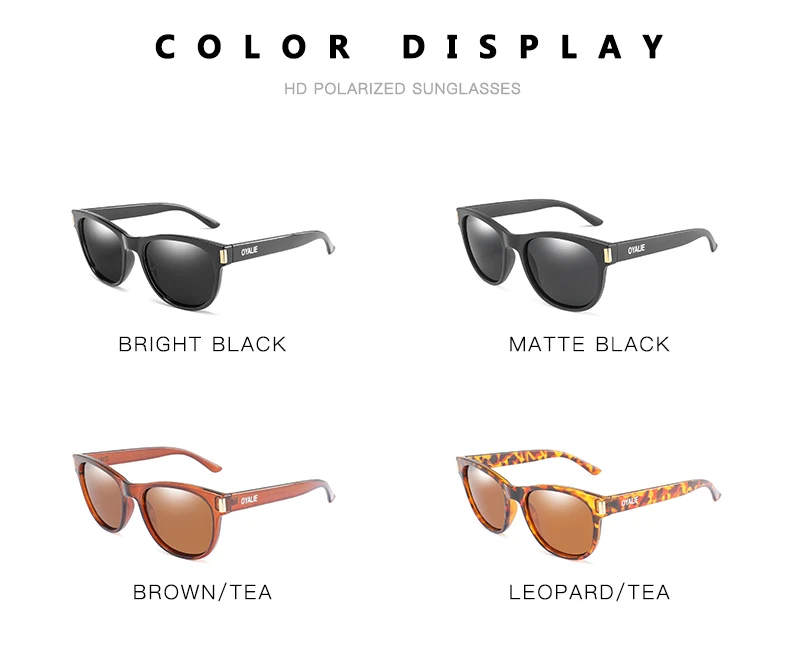 OYALIE Брендовые женские ретро поляризованные солнцезащитные очки, модные классические круглые очки с УФ-защитой, унисекс, очки Ciclismo с подарочной коробкой
