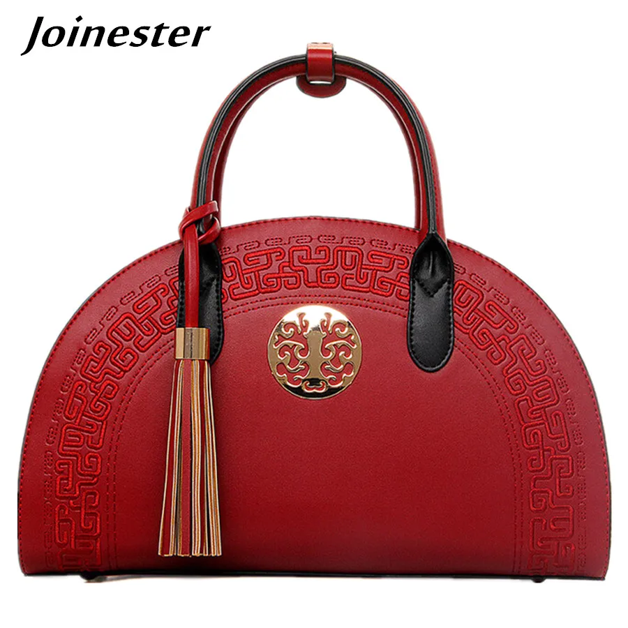 Chinese Style Vintage Women's HandbagS PU Hobos Shoulder Bag Medium ...